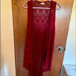 Southern Stitch Maroon Vest S-M